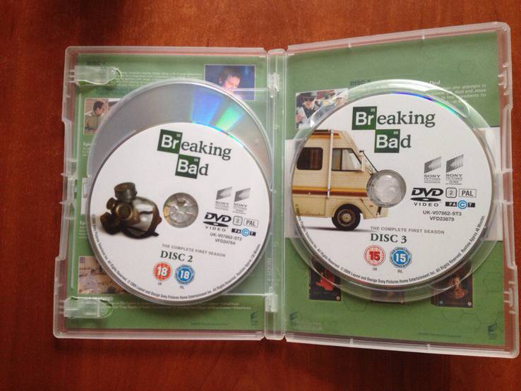 Оригинальные 3-и DVD диска "Breaking Bad" (англ) - "Во все тяжкие", photo number 4