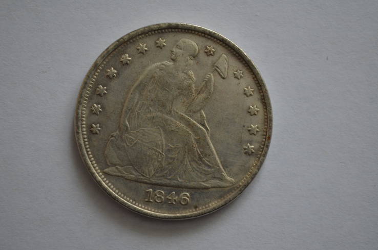 1 долар  1846 США Копия, фото №2