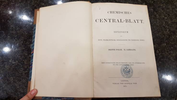 Научная книга. Химия. 1871 год. Германия., фото №8