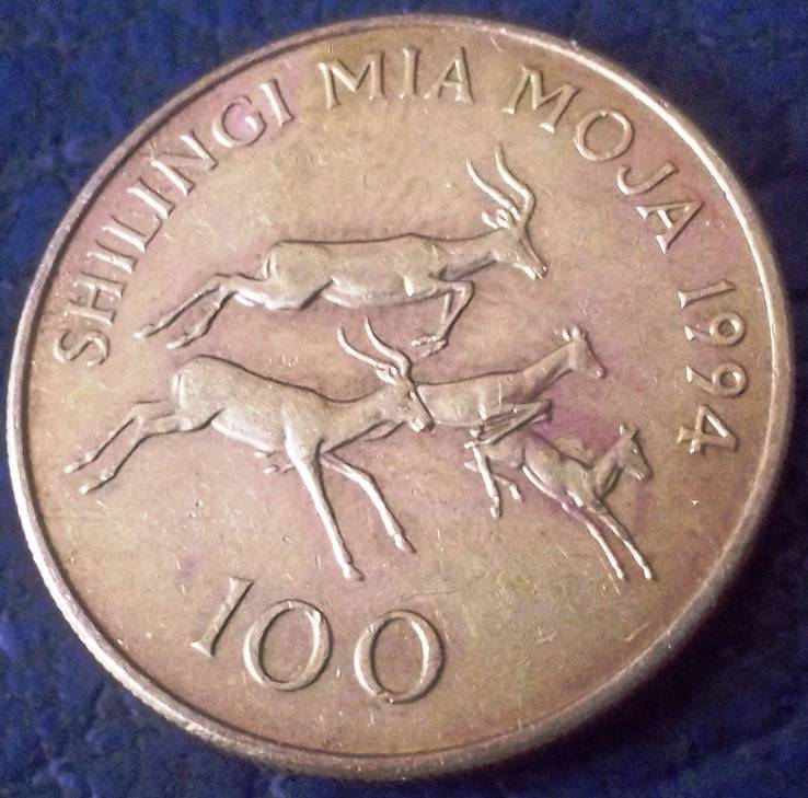 100  шиллінгів 1994 року. Танзанії, фото №3