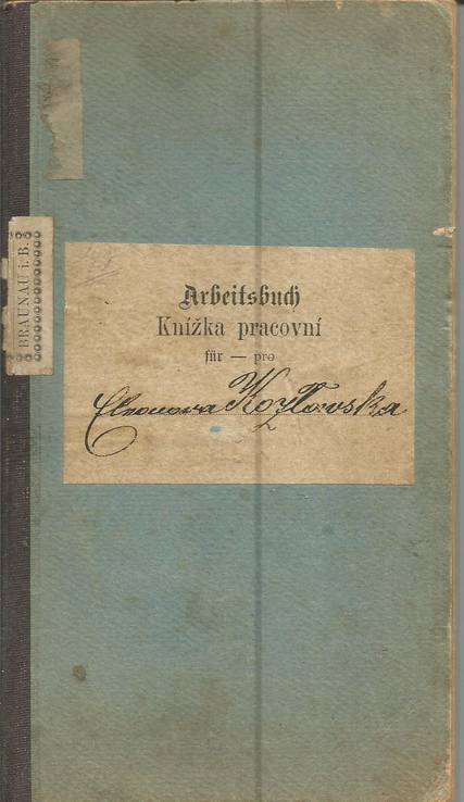 Украина 1910 Австро-Венгрия Рабочий паспорт Штамп о присвоении советской пенсии в, фото №2