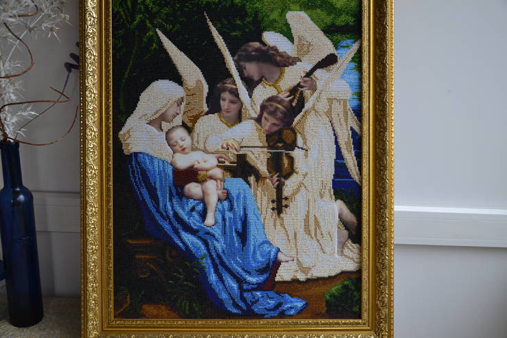 Картина вышита бисером.Уильям Адольф Бугро «Песня ангелов», фото №2