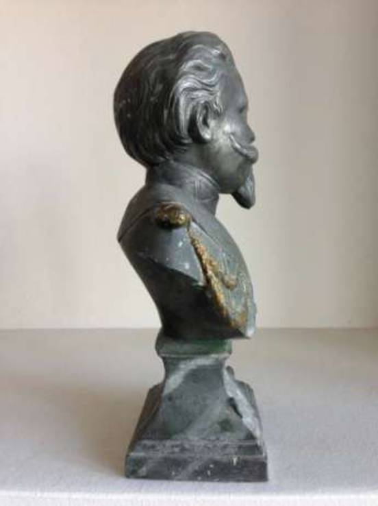 Бюст Король Виктор Эммануил II. Скульптура, фото №3