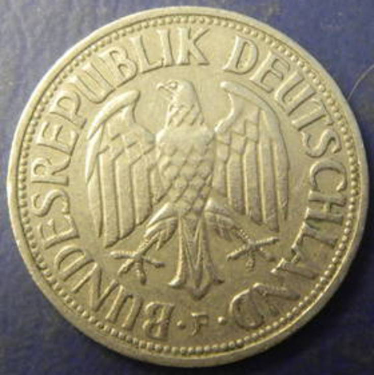 1 марка ФРН 1950 F, фото №3