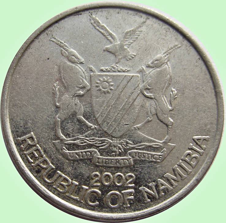 123.Намибия 10 центов, 2002 год, фото №3