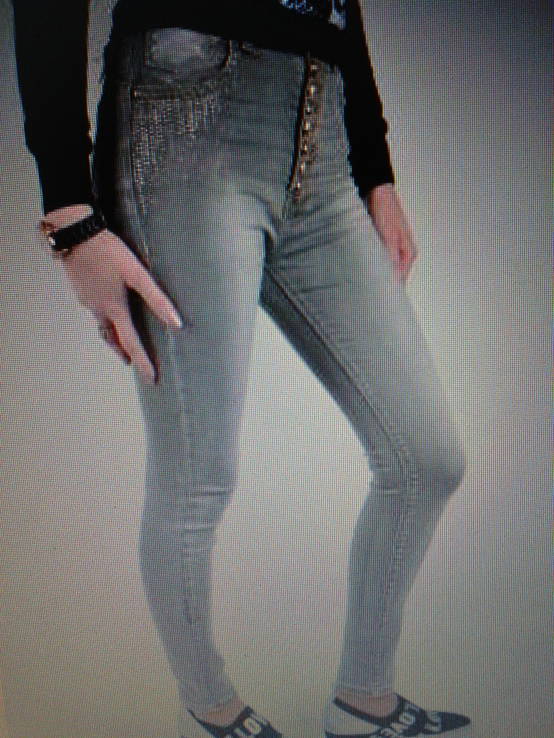 Укороченные стильные модные джинсы, photo number 3