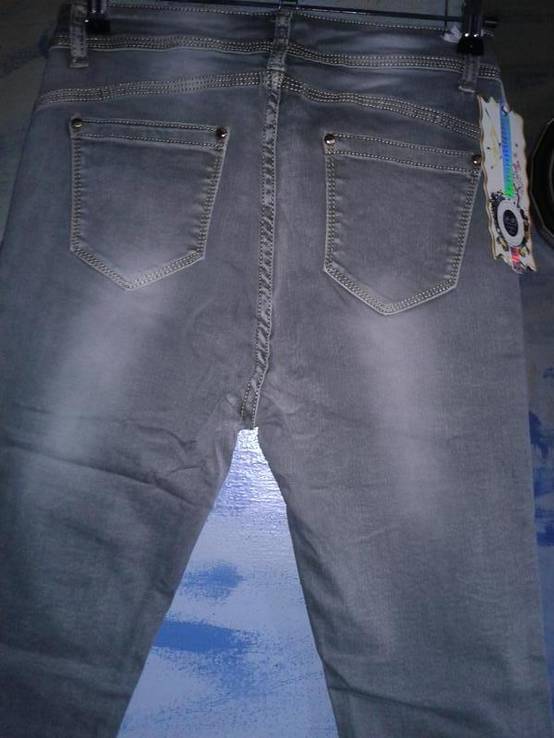 Укороченные стильные модные джинсы, фото №7