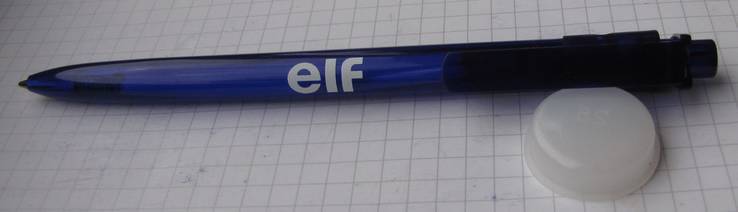 Коллекционная фирменная шариковая ручка: ELF, фото №2