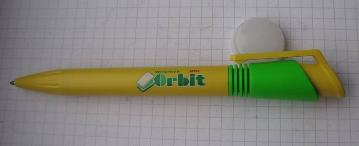 Коллекционная фирменная шариковая ручка: ORBIT Wrigley's Apple, фото №2
