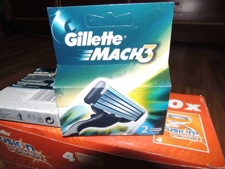 Лезвия Gillette Mach 3 - 2шт в упаковке