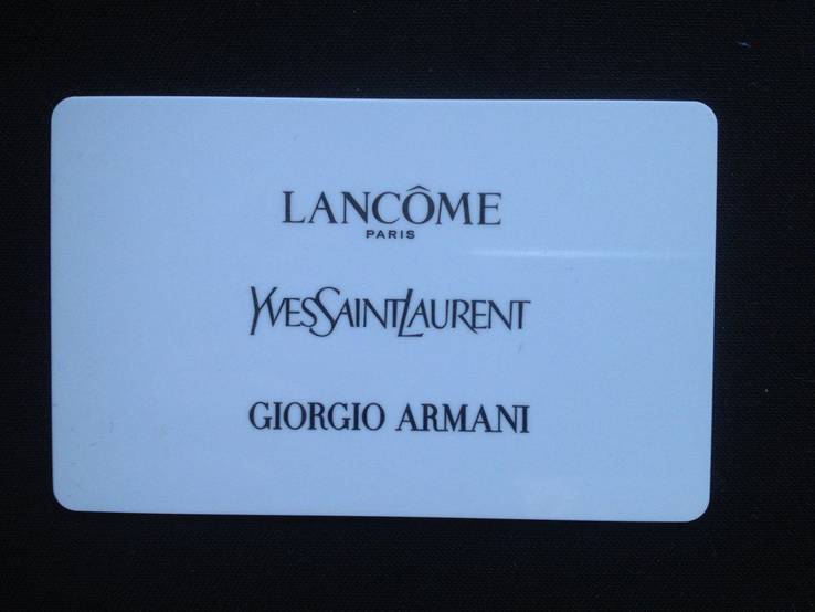 Дисконтная карта Giorgio Armani,YSL,Lancome (450 грн)