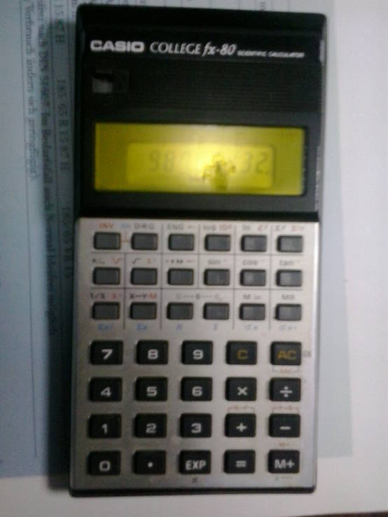 Калькулятор CASIO COLLEGE fx-80 scientific calculator, фото №5