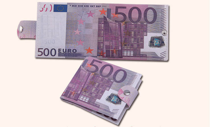 Портмоне уннисекс 500 Euro с застёжкой, фото №2