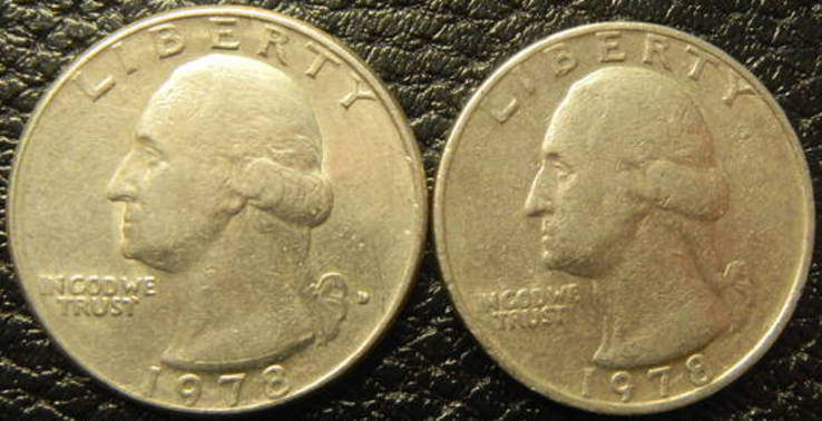 25 центів США 1978 (два різновиди), фото №2