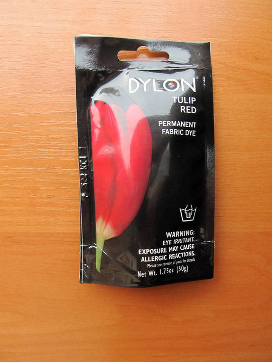 Краска для ткани Dylon (Дайлон, Дилон). Цвет Красный (Tulip Red), фото №2
