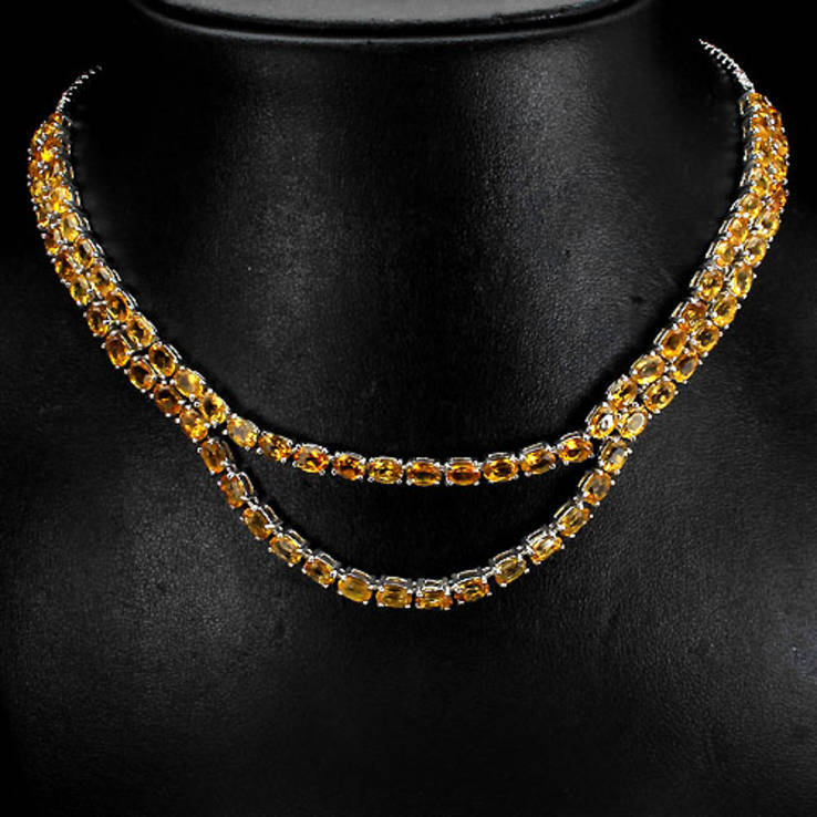 Ожерелье из золотистых цитринов, фото №2