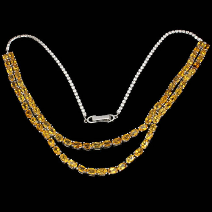 Ожерелье из золотистых цитринов, фото №3