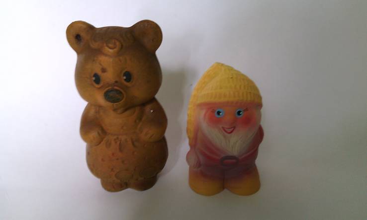 Две резиновые игрушки СССР,клеймо., фото №2