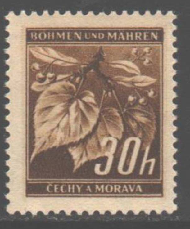 Богемия. 1941. Ветка липы, 30 гелл. **.