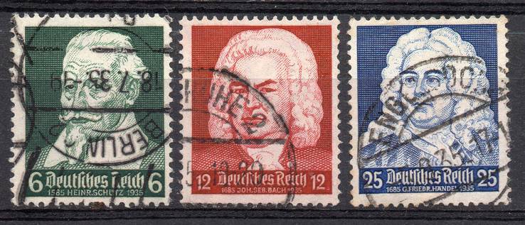 Германия 3 рейх  3 марки Композиторы 1935