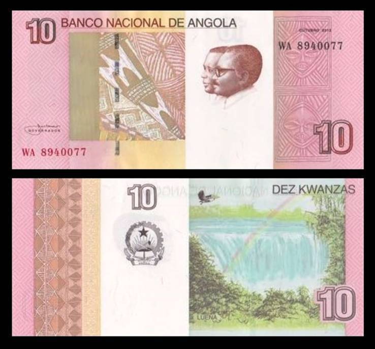 Angola Ангола - 10 Kwanzas 2012 ( 2017 ) - UNC