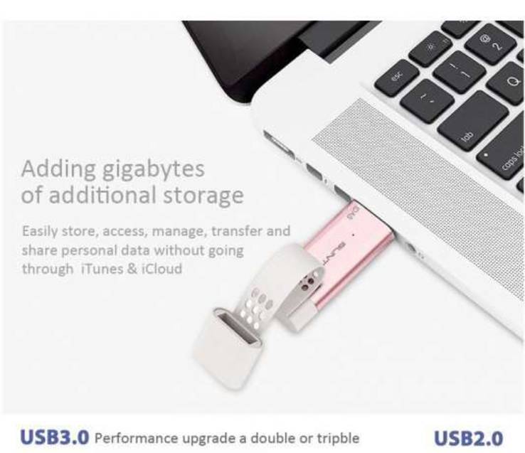 Флешка 32G для USB 3.0 для iPad/iPod/iPhone iDrive/iFlash OTG, numer zdjęcia 2