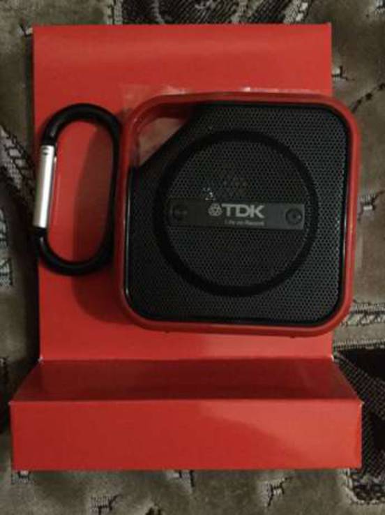 Колонки беспроводная блютус TDK Life Record TREK Micro A12 black/red., фото №6