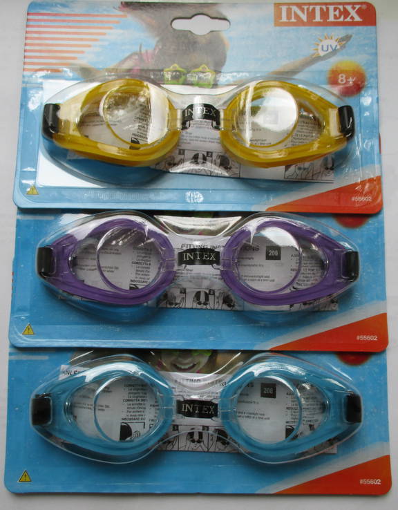 Очки для плавания Intex с защитой от ультрафиолетовых лучей., фото №2