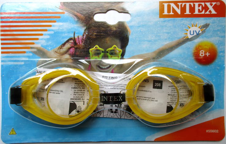Очки для плавания Intex с защитой от ультрафиолетовых лучей., фото №3