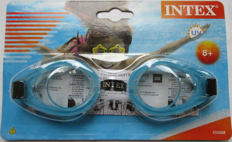 Очки для плавания Intex с защитой от ультрафиолетовых лучей., photo number 4
