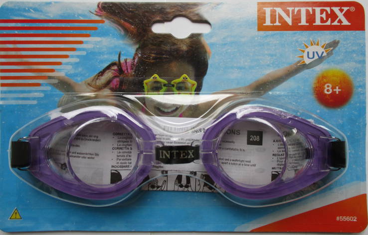 Очки для плавания Intex с защитой от ультрафиолетовых лучей., фото №5