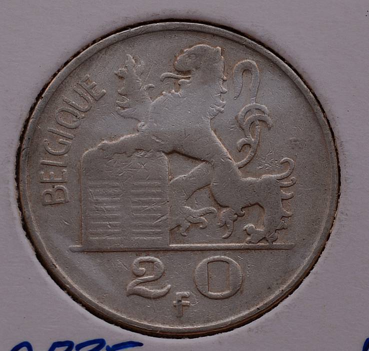 Бельгия 20 франков, 1950 г, фото №3