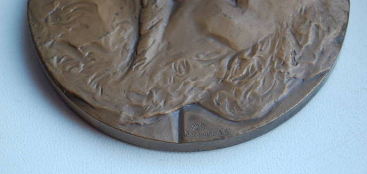 Медаль Короленко В.Г. Медальер Воронцов. Бронза. 60мм. ЛМД, фото №4