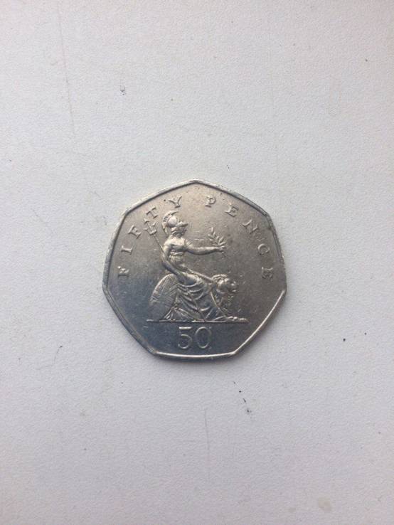 Монета "50 pence" великобритания 1997г, фото №3