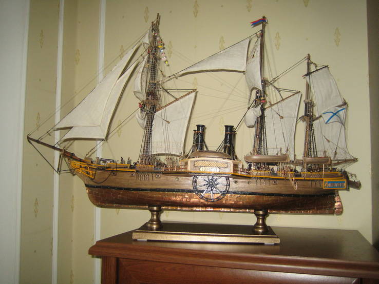 Модель корабля - пароходофрегат "Владимир", фото №2