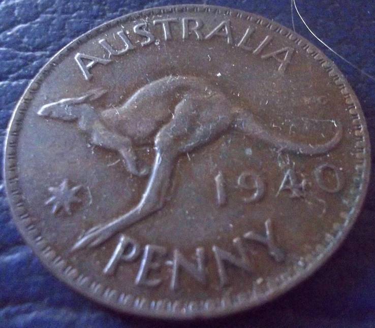 1 пенні 1940 року KG/ Австралія., фото №2
