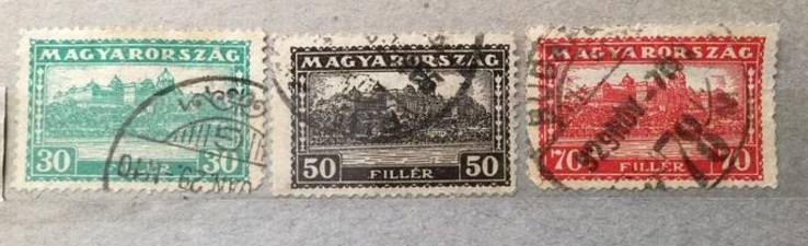 Угорщина 1927р Мі 423,25,26