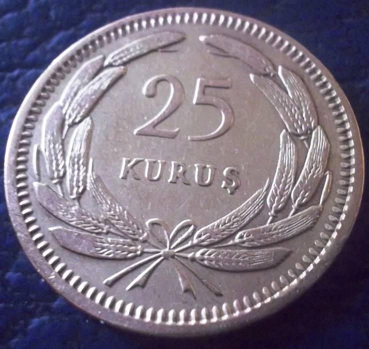 25 курус  1955  року Туреччина, фото №2