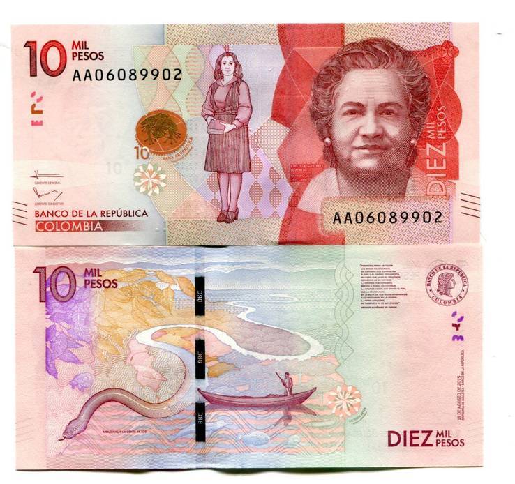 Колумбия / Colombia 10000 pesos 2015 (2017) Pick NEW UNC