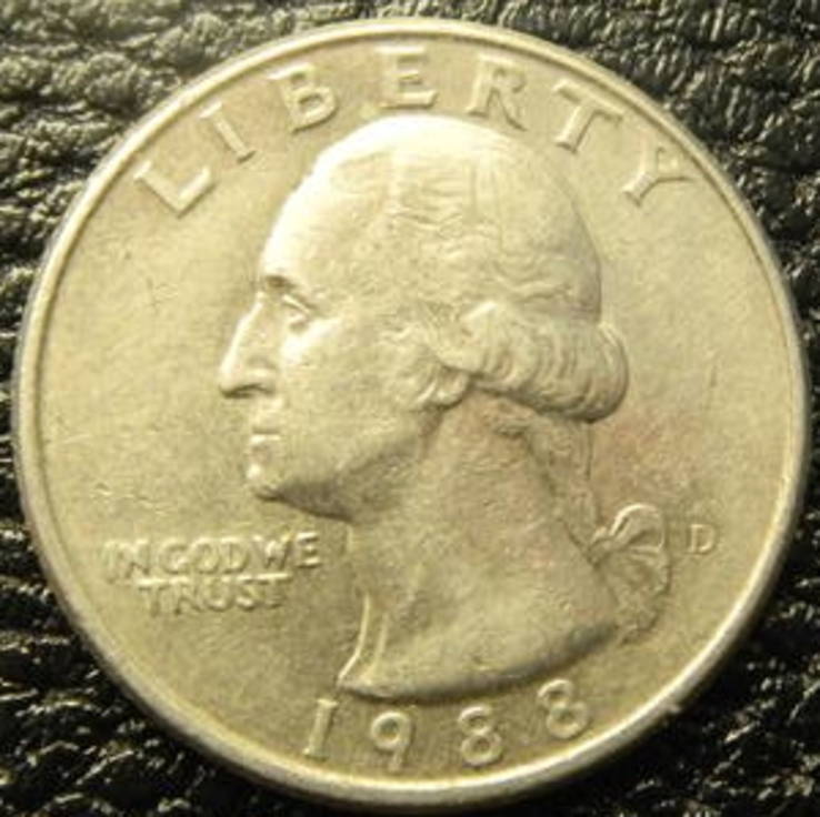 25 центів США 1988 D