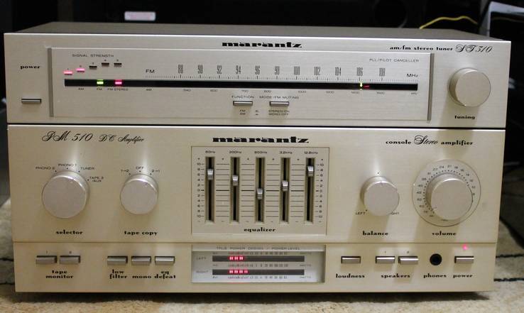 Усилитель и тюнер  MARANTZ PM-510 DC+Marantz ST-310, фото №2