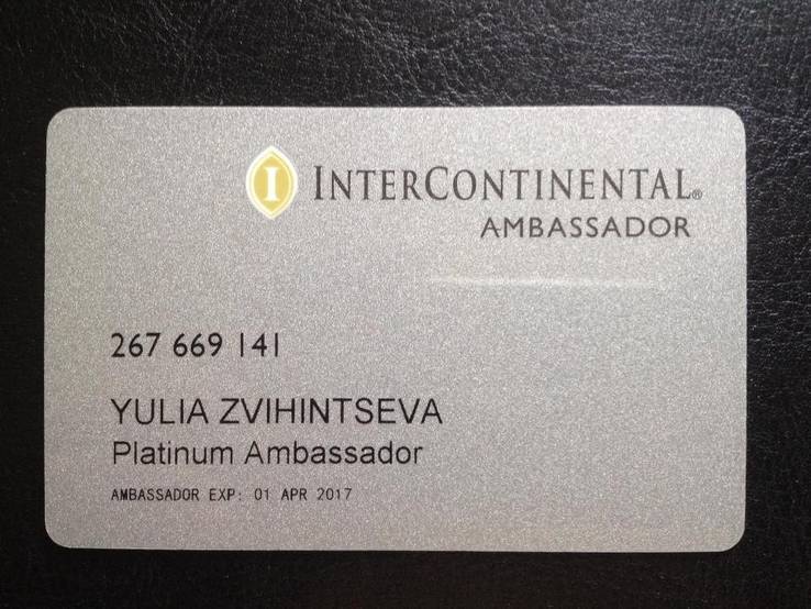 Карта InterContinental Ambassador, фото №2