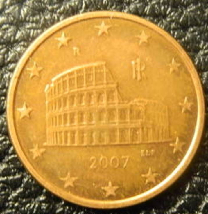 5 євроцентів Італія 2007, фото №2