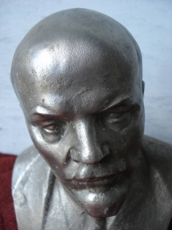 "Ленин" бюст, металл., фото №3
