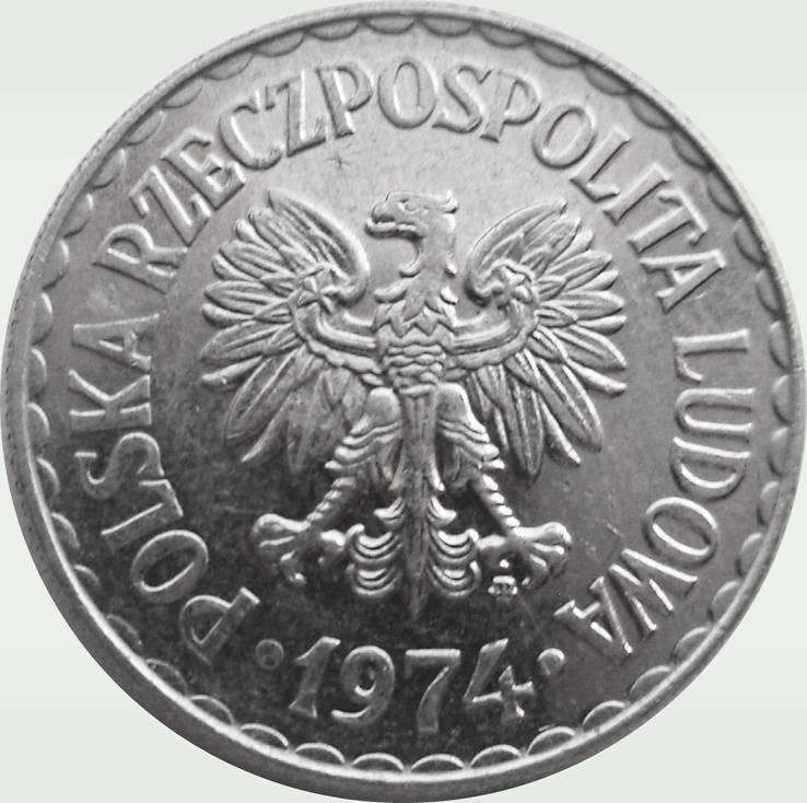 169. Польша 1 злотый, 1974 год