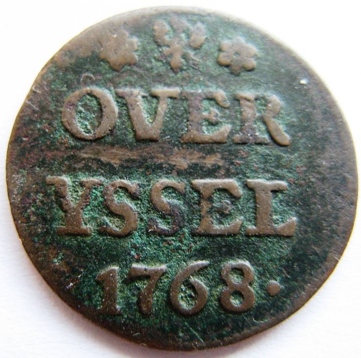 Нидерланды, провинция Overyssel, 1 duit 1768