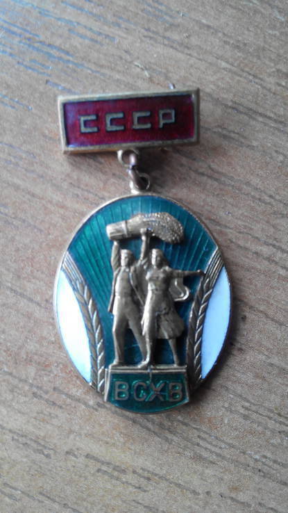 Большая и Малая медаль  ВСХВ + Значёк, фото №5