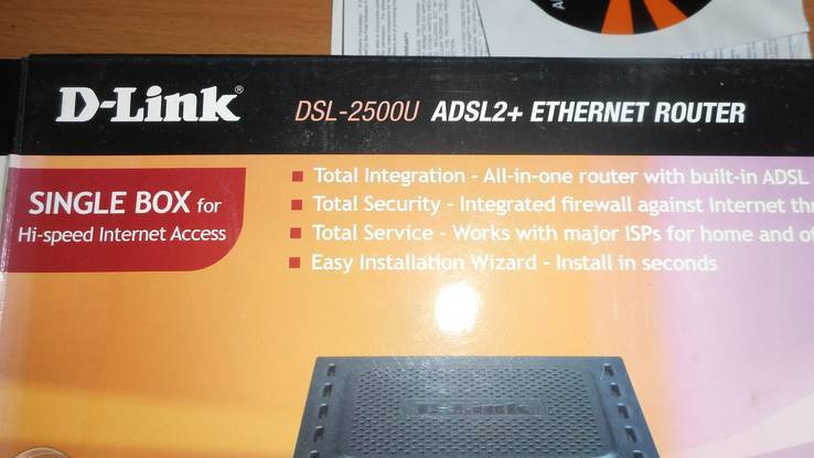 Модем D-Link ADSL2 + Eternet router, photo number 6
