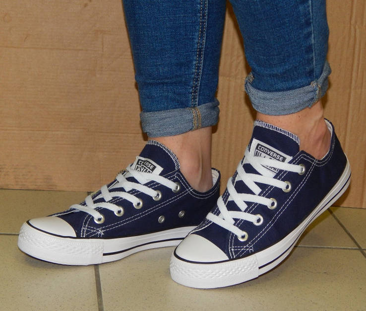 0008 Кеды Converse All Star темно синие 37 разм - 23,5 см стелька, фото №2