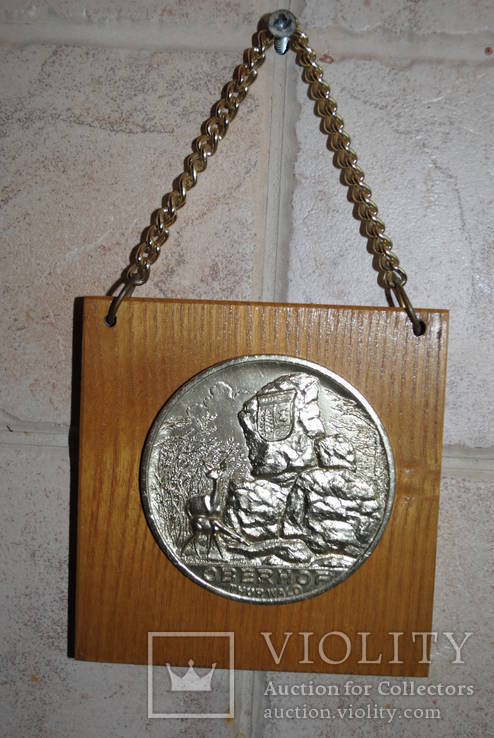 Памятная настенная медаль о поездке в ГДР в 1979 году., фото №2